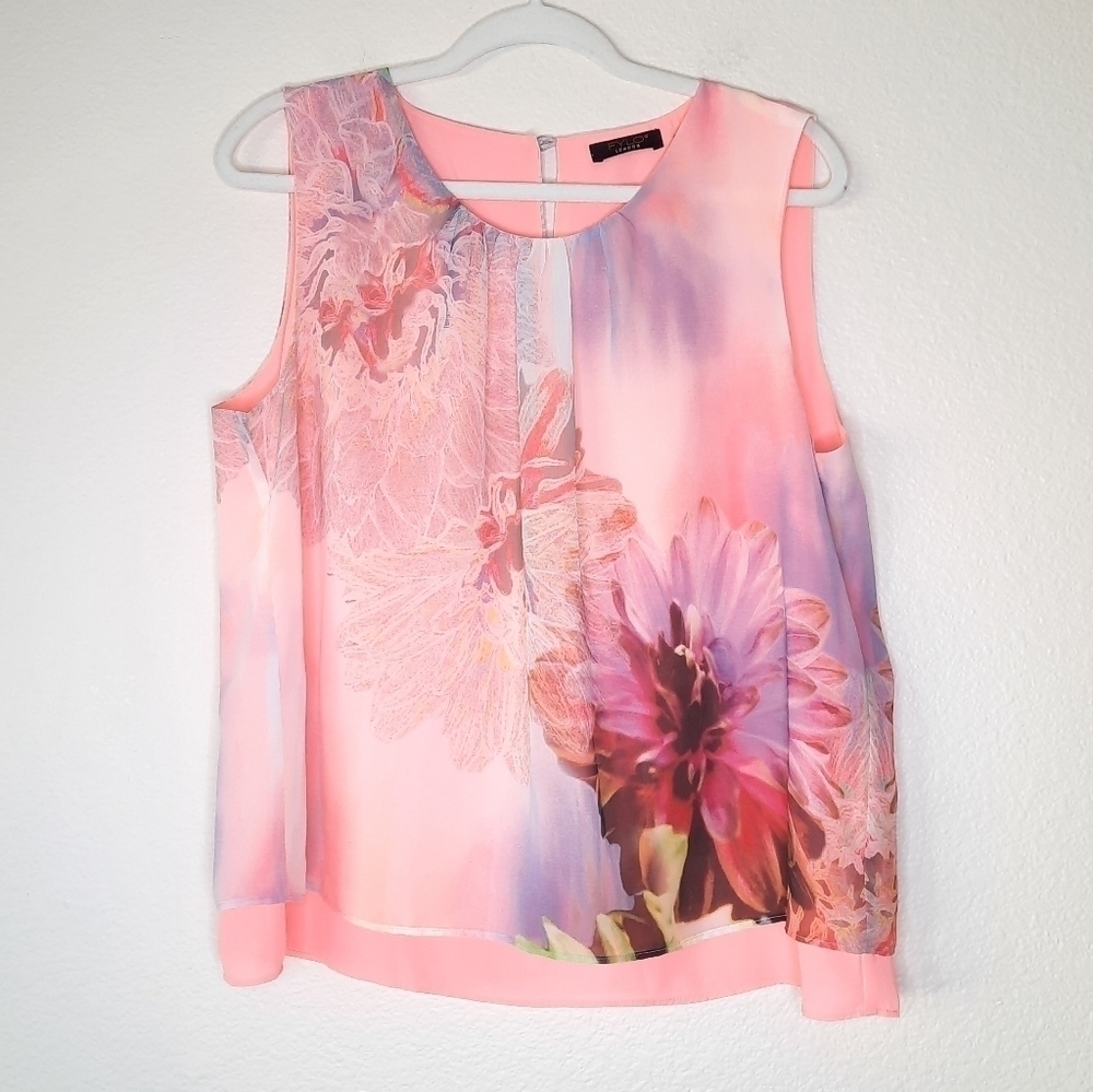 FYLO London Pink Floral Blouse L